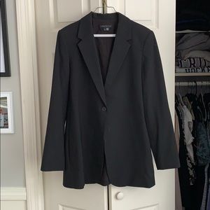 Black theory long blazer